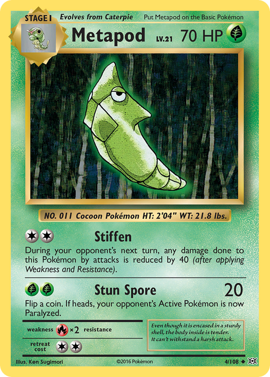 Metapod 4/108 Uncommon | Evolutions | Pokemon Card