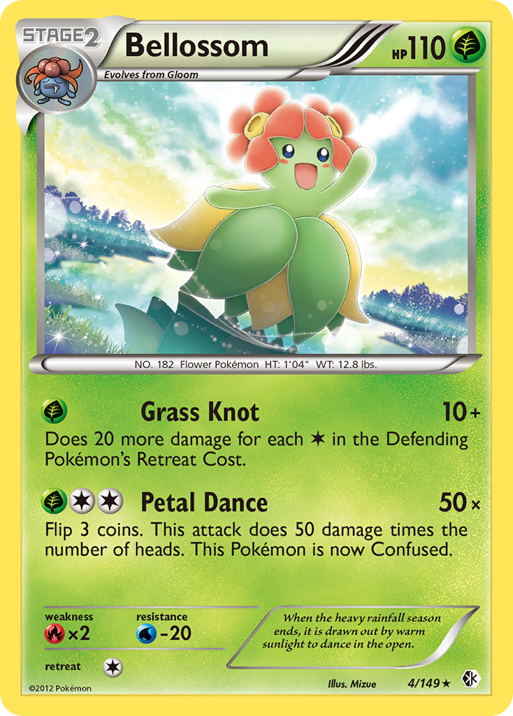 Bellossom 4/149 Rare | Boundaries Crossed | Pokemon Card