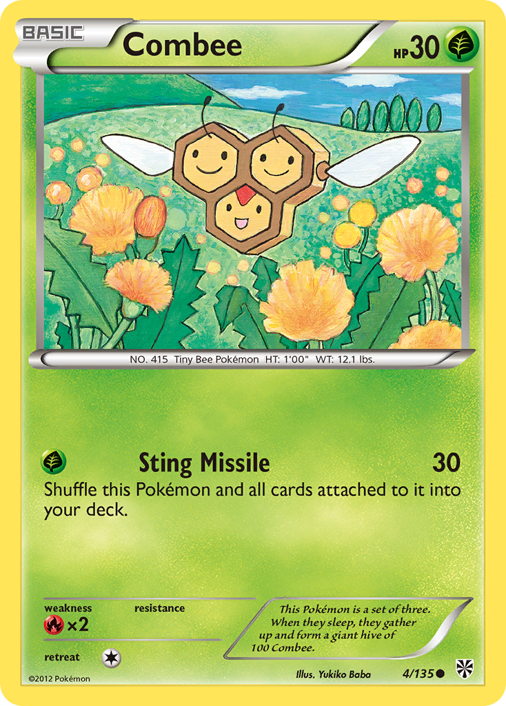 Combee 4/135 Common | Plasma Storm | Pokemon Card