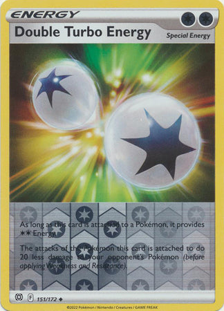 Double Turbo Energy 151/172 Reverse Holo | Brilliant Stars | Pokemon Card