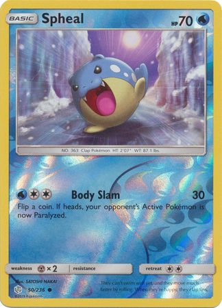 Spheal 50/236 Reverse Holo | Cosmic Eclipse | Pokemon Card