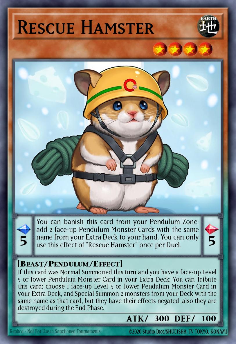 Rescue Hamster - NECH-EN039 Super Rare | Yu-Gi-Oh! Card