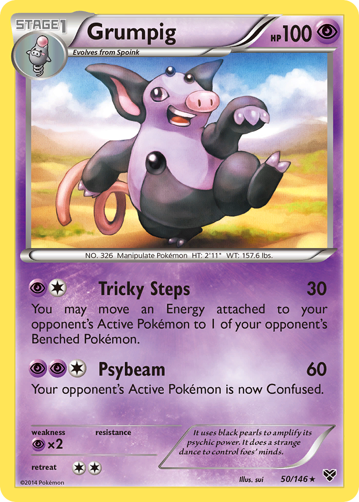 Grumpig 50/146 Rare | XY | Pokemon Card