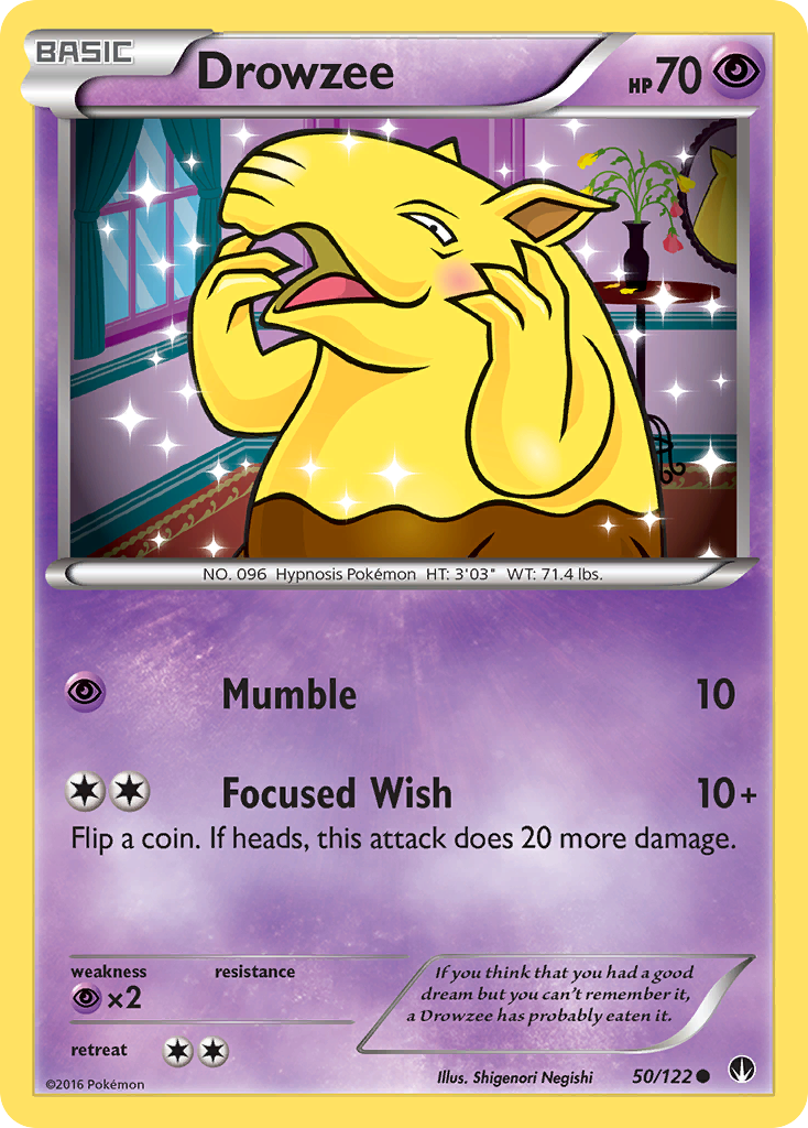 Drowzee 50/122 Common | BREAKpoint | Pokemon Card