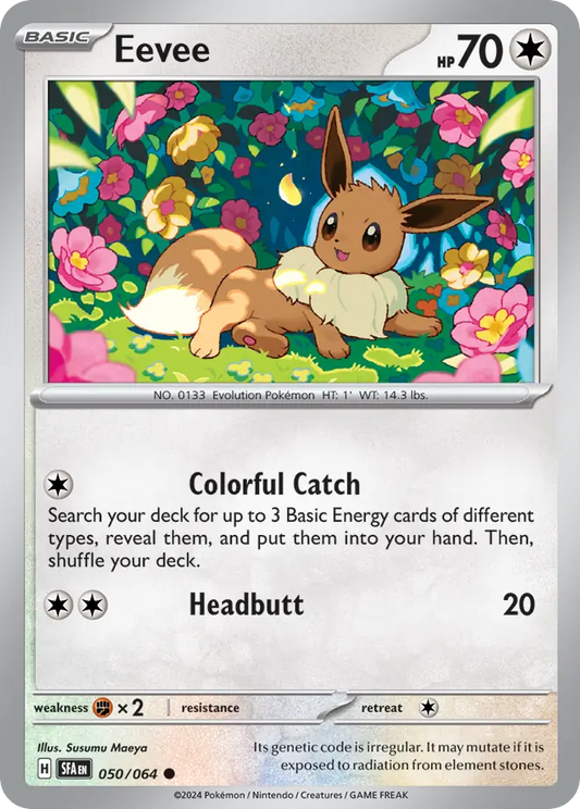 Eevee 50/64 Common | Shrouded Fable | Pokemon Card