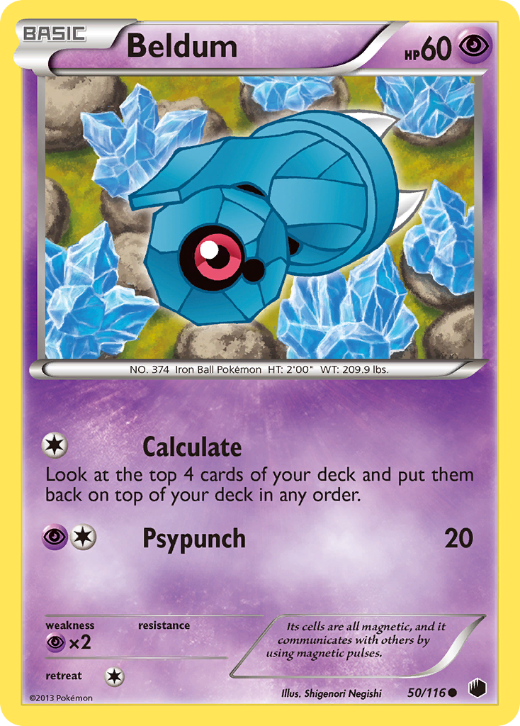 Beldum 50/116 Common | Plasma Freeze | Pokemon Card