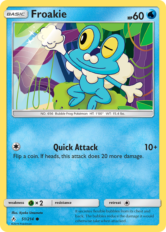 Froakie 51/214 Common | Unbroken Bonds | Pokemon Card