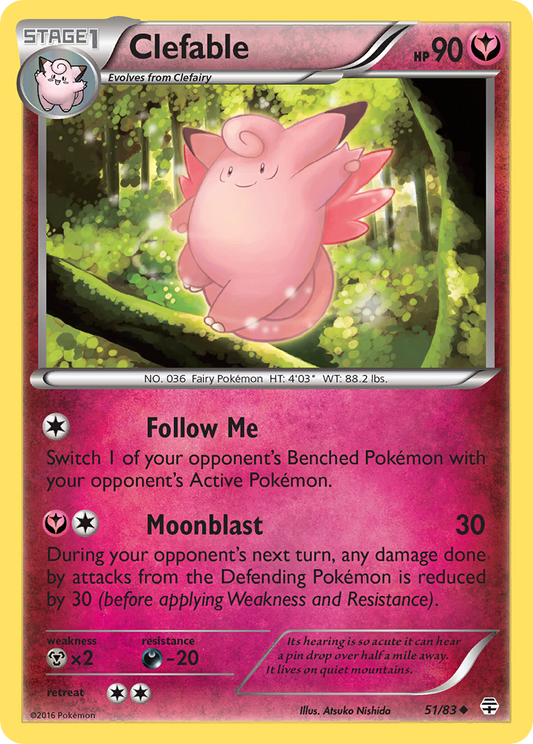 Clefable 51/83 Uncommon | Generations | Pokemon Card