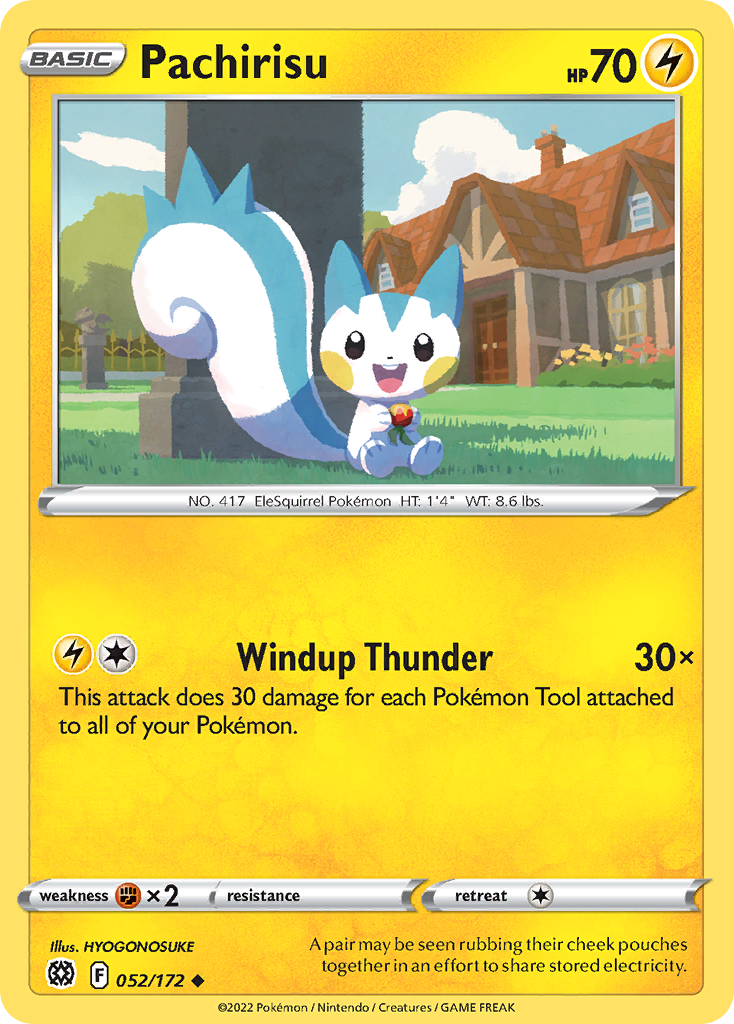 Pachirisu 52/172 Uncommon | Brilliant Stars | Pokémon Card