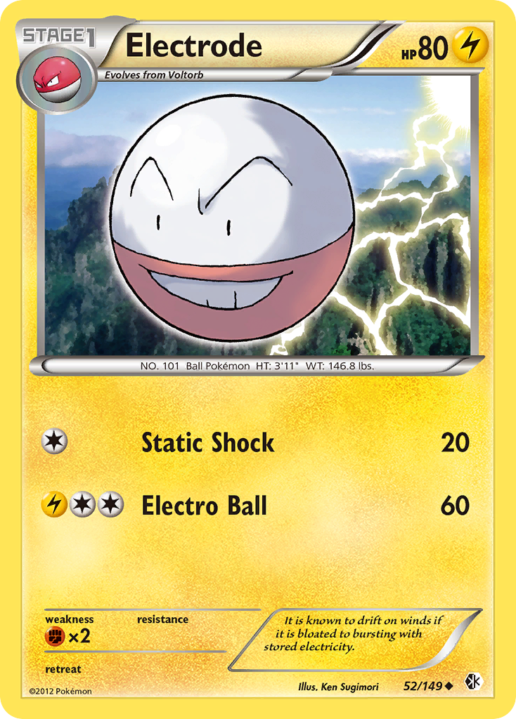 Electrode 52/149 Uncommon | Boundaries Crossed | Pokémon Card