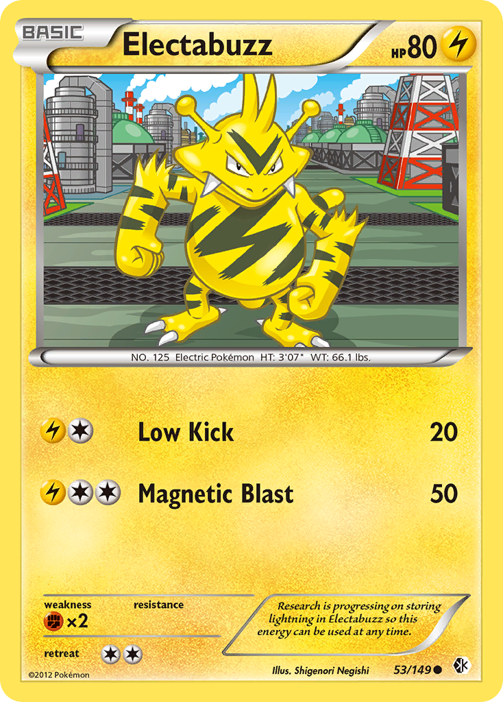 Electabuzz 53/149 Common | Boundaries Crossed | Pokémon Card