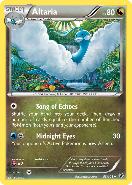 Altaria 53/108 Uncommon | Roaring Skies | Pokemon Card