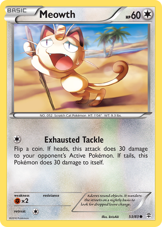 Meowth 53/83 Common | Generations | Pokemon Card