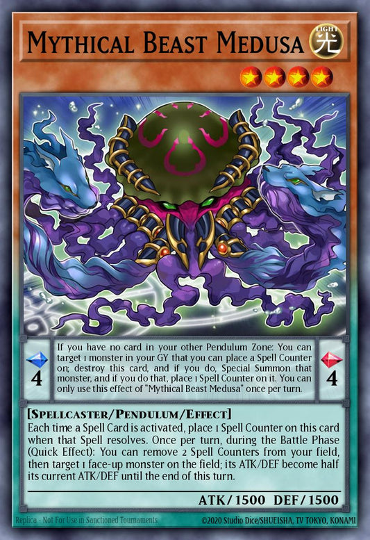 Mythical Beast Medusa - EXFO-EN024 Super Rare | Yu-Gi-Oh! Card