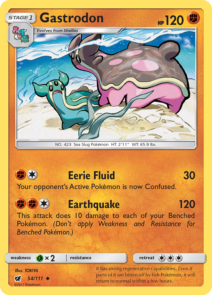 Gastrodon 54/111 Uncommon | Crimson Invasion | Pokemon Card