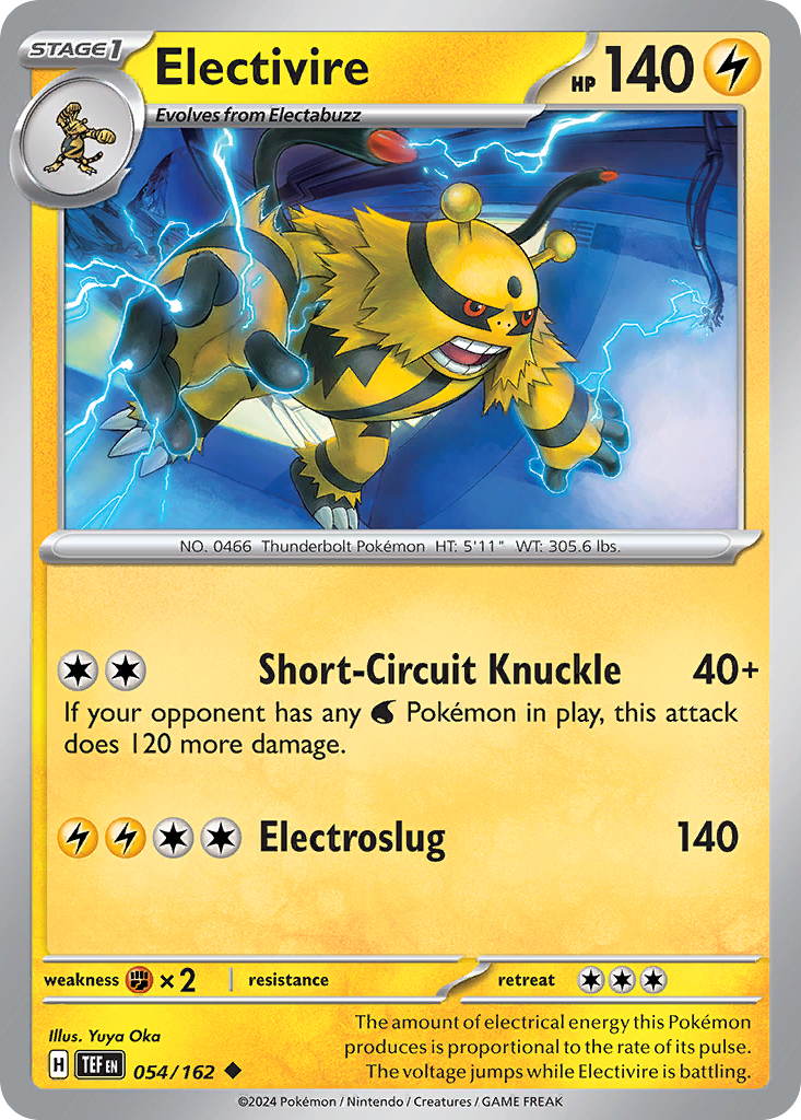 Electivire 54/162 Uncommon | Temporal Forces | Pokemon Card