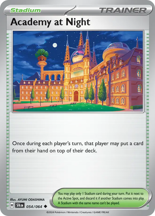 Academy at Night 54/64 Uncommon | Shrouded Fable | Pokemon Card