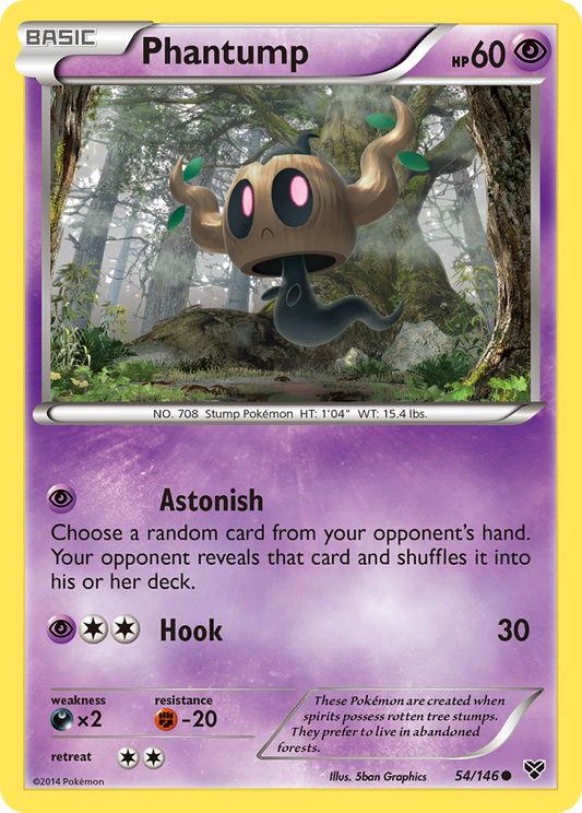 Phantump 54/146 Common | XY | Pokemon Card