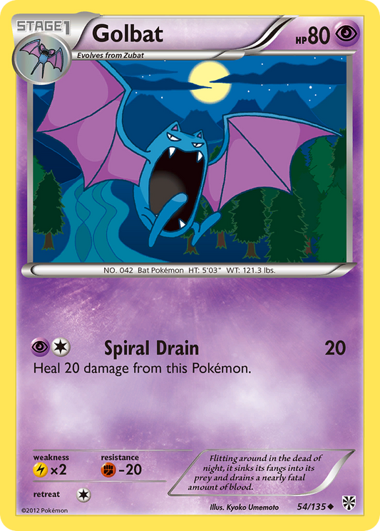 Golbat 54/135 Uncommon | Plasma Storm | Pokemon Card