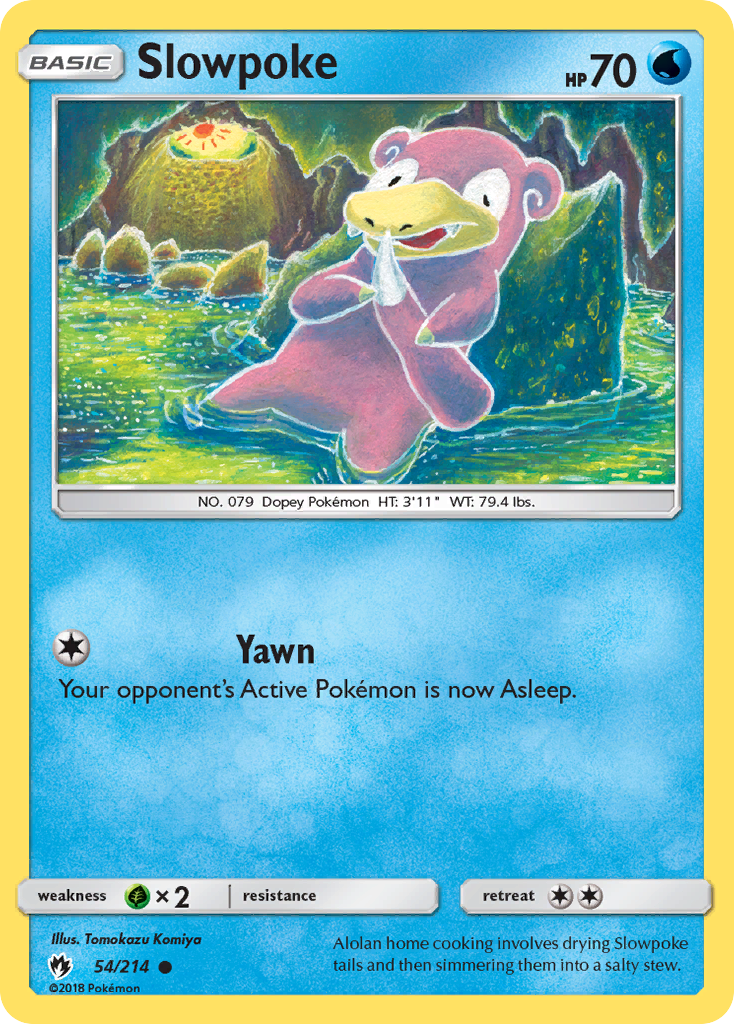 Slowpoke 54/214 Common | Lost Thunder | Pokemon Card