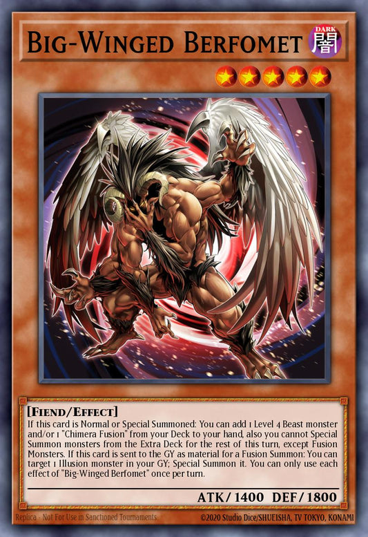 BigWinged Berfomet - DUNE-EN004 Super Rare | Yu-Gi-Oh! Card