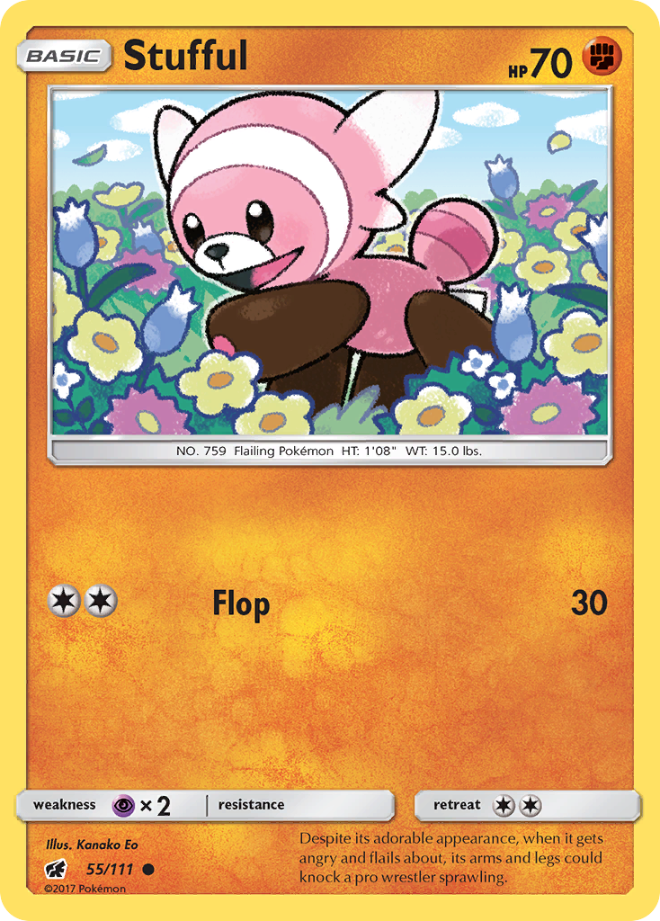 Stufful 55/111 Common | Crimson Invasion | Pokemon Card