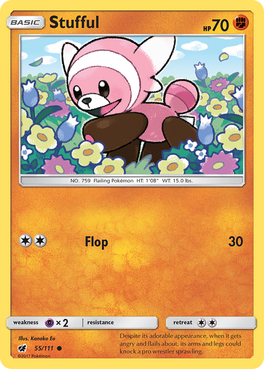 Stufful 55/111 Common | Crimson Invasion | Pokemon Card