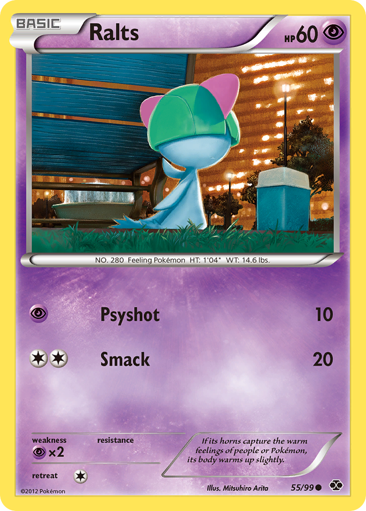 Ralts 55/99 Common | Next Destinies | Pokemon Card