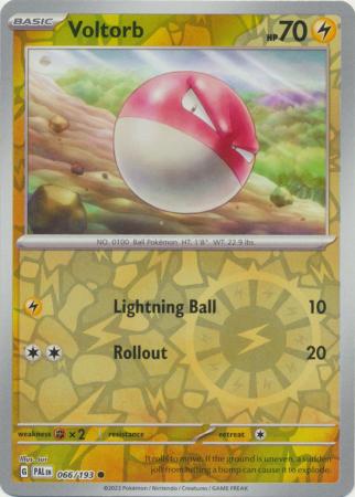 Voltorb 66/193 Reverse Holo | Paldea Evolved | Pokemon Card