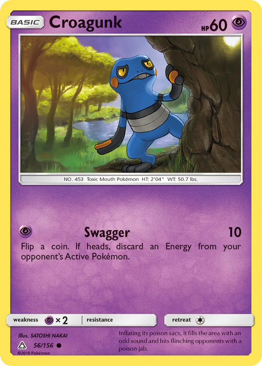 Croagunk 56/156 Common | Ultra Prism | Pokemon Card