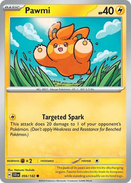 Pawmi 56/142 Common | Stellar Crown | Pokemon Card