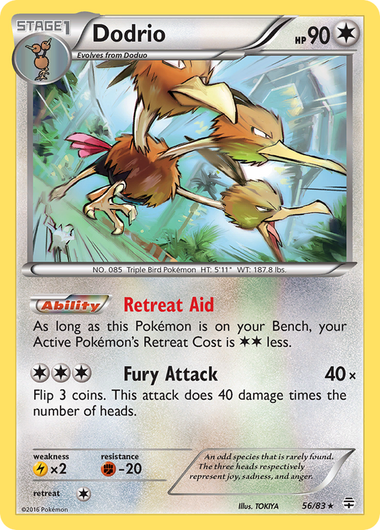 Dodrio 56/83 Rare | Generations | Pokemon Card