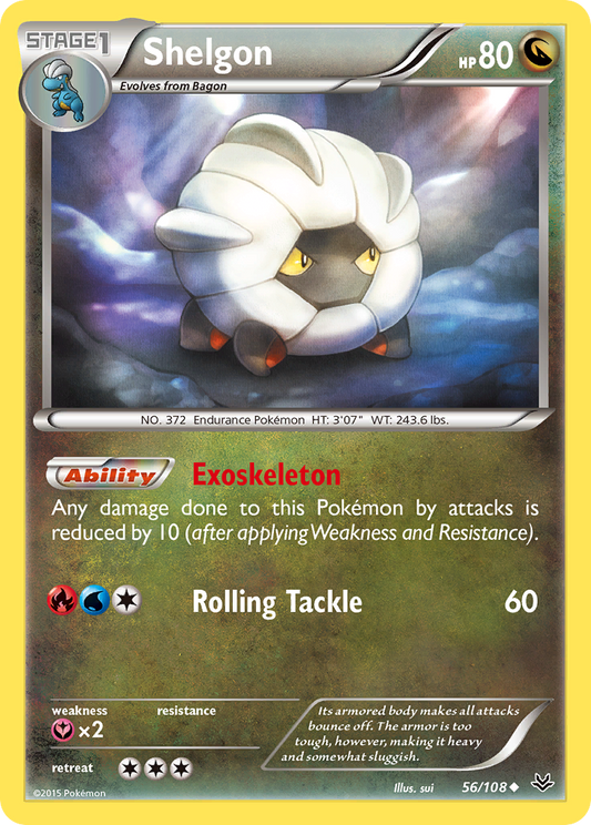 Shelgon 56/108 Uncommon | Roaring Skies | Pokemon Card