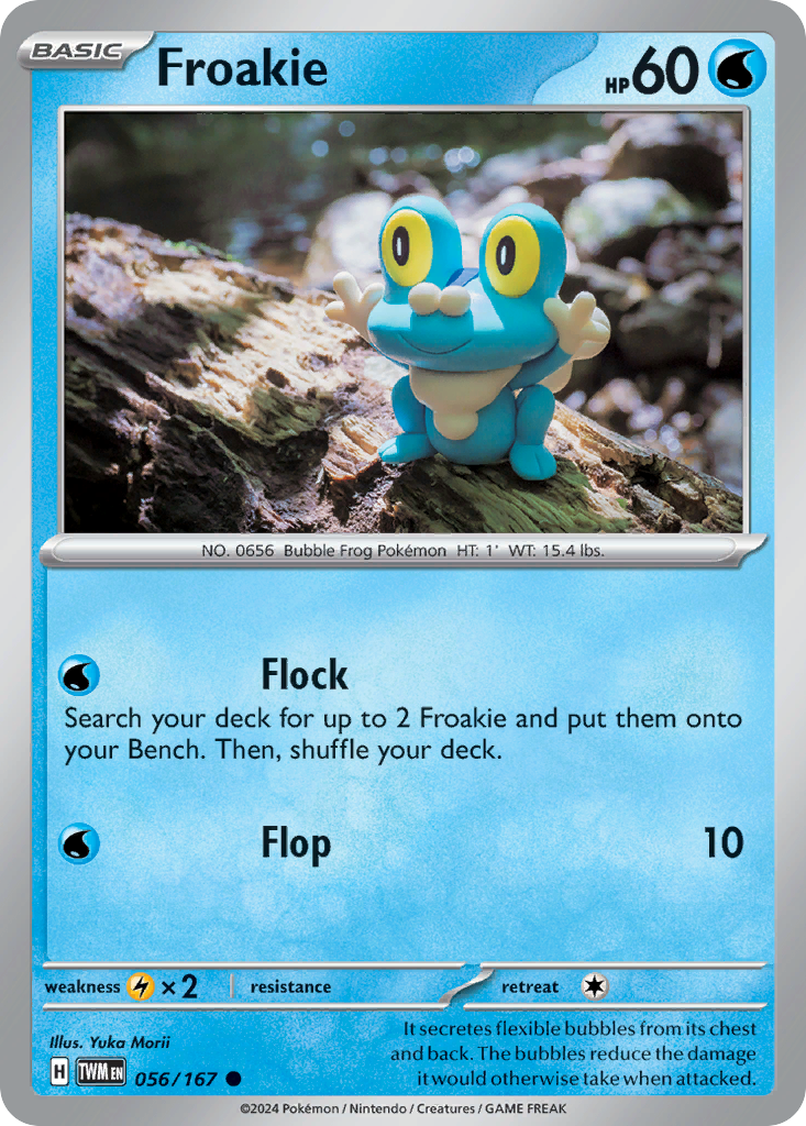 Froakie 56/167 Common | Twilight Masquerade | Pokemon Card