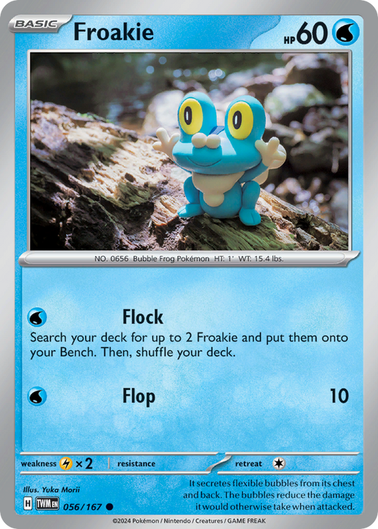 Froakie 56/167 Common | Twilight Masquerade | Pokemon Card