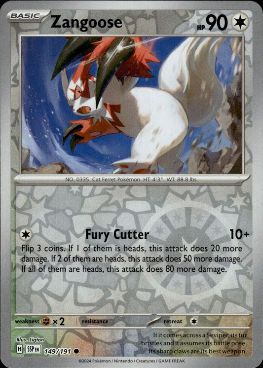 Zangoose 149/191 Reverse Holo | Surging Sparks | Pokemon Card