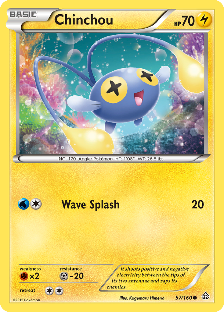 Chinchou 57/160 Common | Primal Clash | Pokemon Card