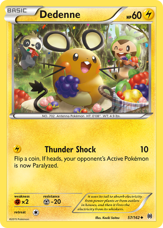 Dedenne 57/162 Uncommon | BREAKthrough | Pokémon Card