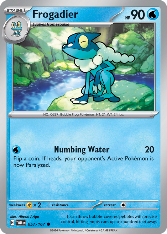 Frogadier 57/167 Common | Twilight Masquerade | Pokemon Card