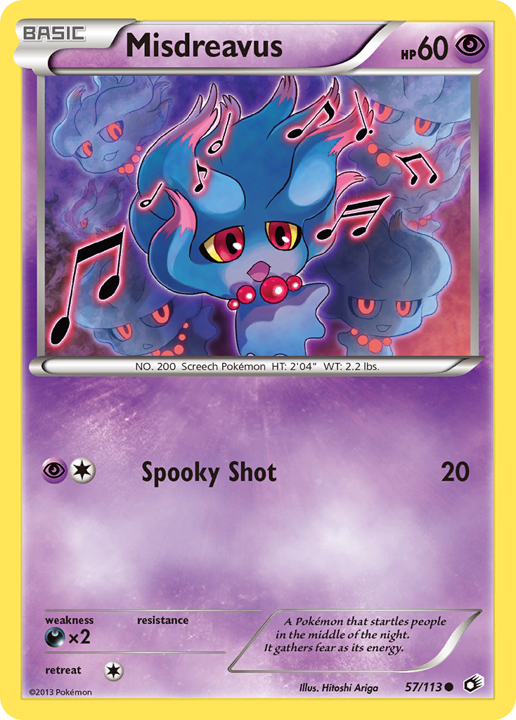 Misdreavus 57/113 Common | Legendary Treasures | Pokemon Card