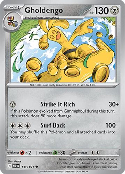 Gholdengo 131/191 Reverse Holo | Surging Sparks | Pokemon Card