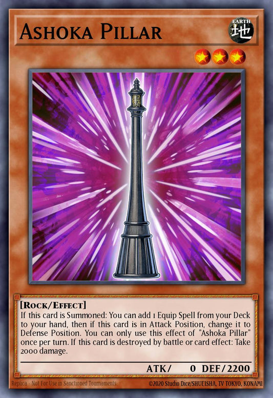 Ashoka Pillar - MZMI-EN018 Super Rare | Yu-Gi-Oh! Card