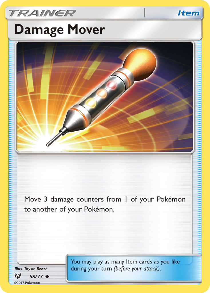 Damage Mover 58/73 Uncommon | Shining Legends | Pokemon Card