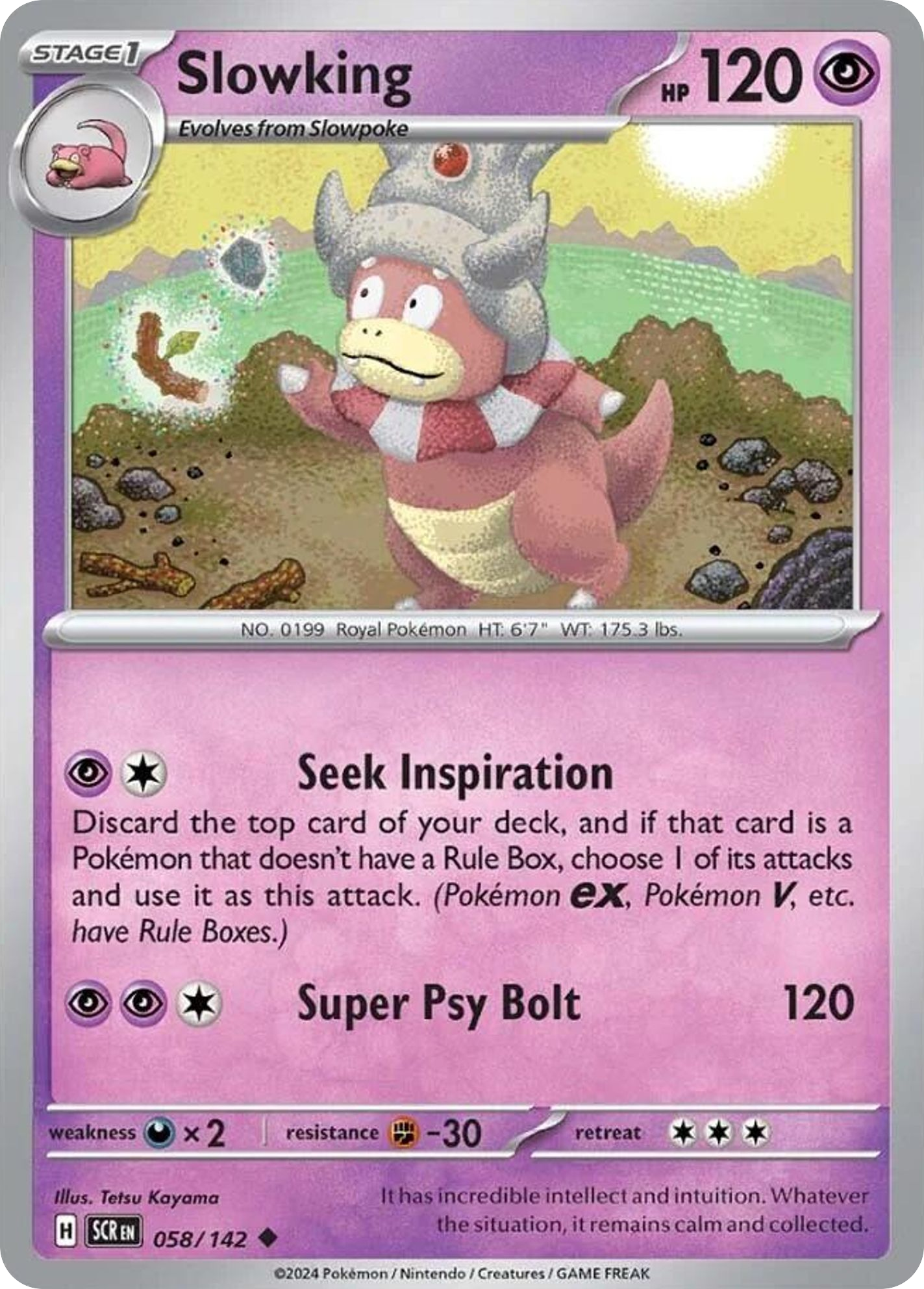 Slowking 58/142 Uncommon | Stellar Crown | Pokemon Card