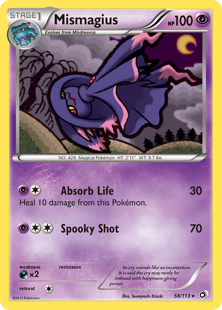 Mismagius 58/113 Rare | Legendary Treasures | Pokemon Card