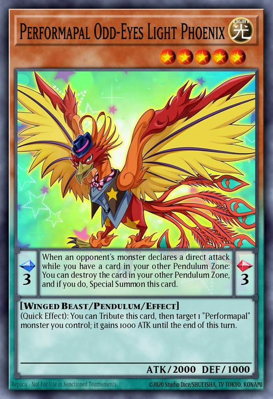 Performapal OddEyes Light Phoenix - SHVI-EN003 Rare | Yu-Gi-Oh! Card