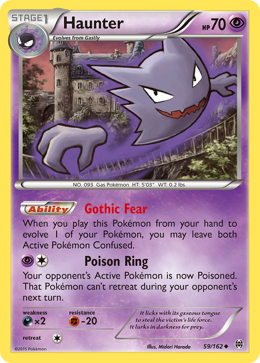 Haunter 59/162 Uncommon | BREAKthrough | Pokemon Card