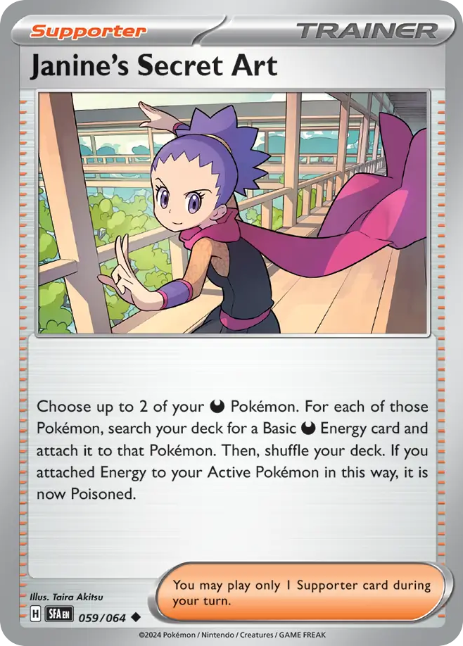 Janine's Secret Art 59/64 Uncommon | Shrouded Fable | Pokemon Card