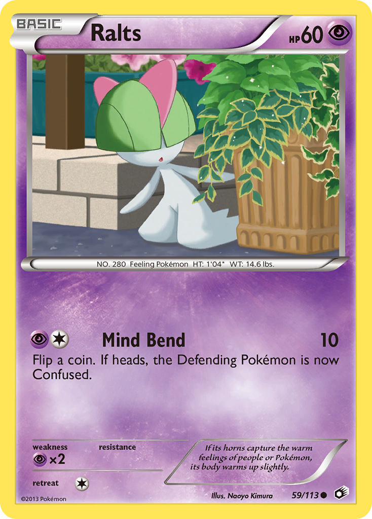 Ralts 59/113 Common | Legendary Treasures | Pokemon Card