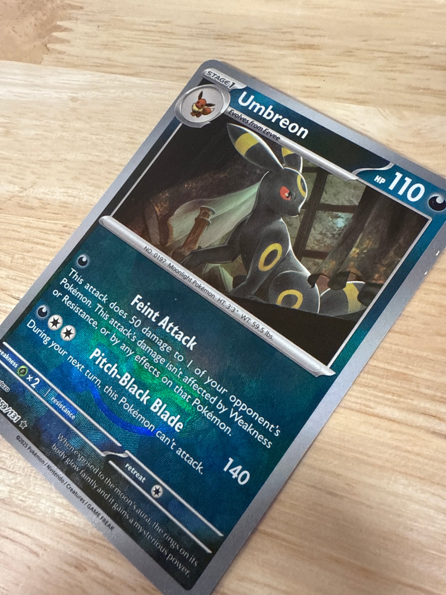 Umbreon 59/131 Pokeball Holo | Prismatic Evolutions | Pokemon Card